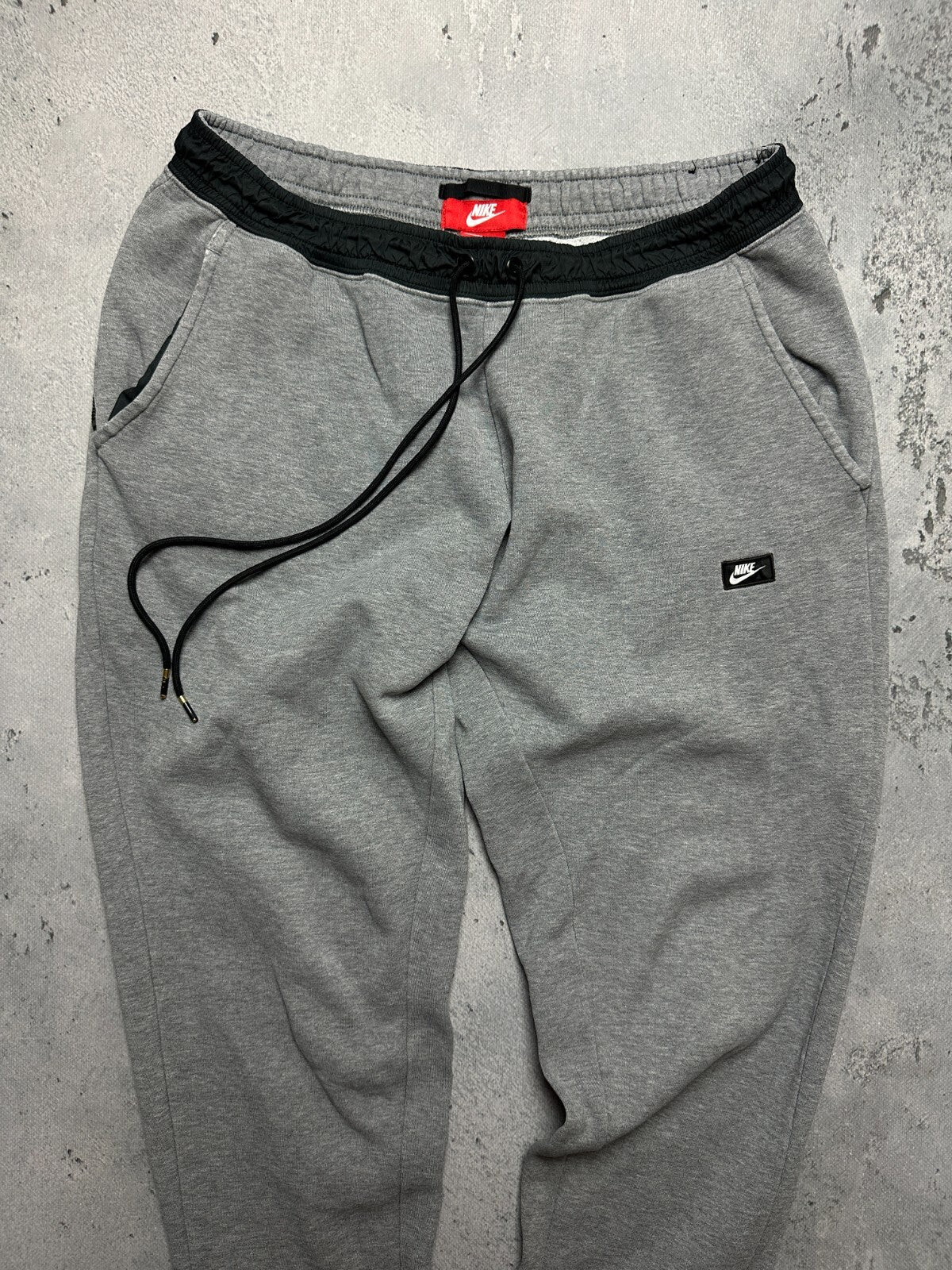 Grey Nike AIR Cotton Fleece Suit Oversize Drill Track Suit