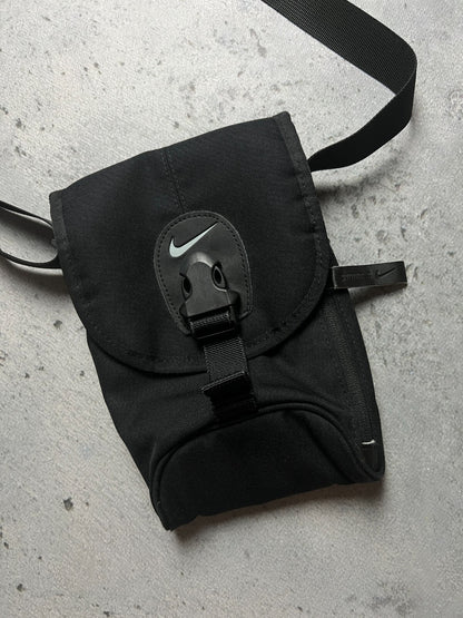 Nike Swoosh Black mini Messenger y2k Cordura 90s central logo One Size