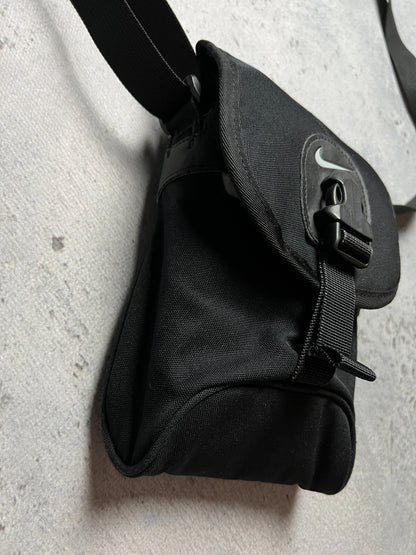 Nike Swoosh Black mini Messenger y2k Cordura 90s central logo One Size