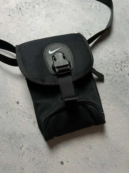 Nike Swoosh Black mini Messenger y2k Cordura 90s central logo One Size