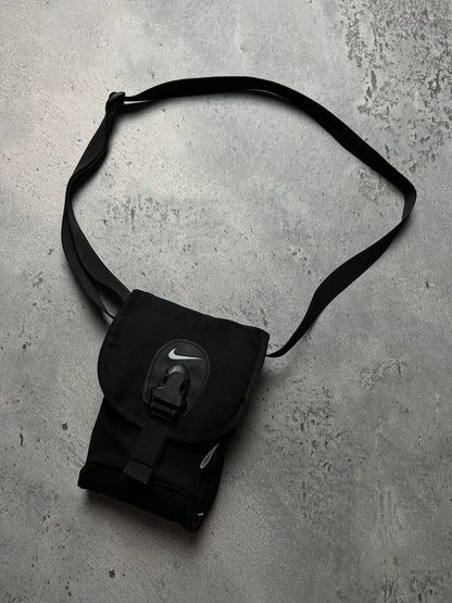 Nike Swoosh Black mini Messenger y2k Cordura 90s central logo One Size