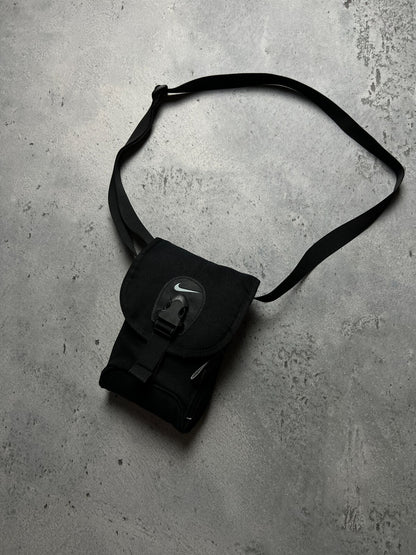 Nike Swoosh Black mini Messenger y2k Cordura 90s central logo One Size