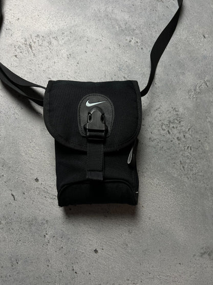 Nike Swoosh Black mini Messenger y2k Cordura 90s central logo One Size