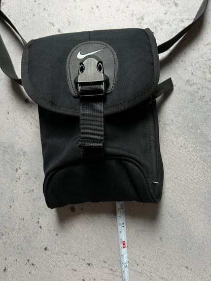 Nike Swoosh Black mini Messenger y2k Cordura 90s central logo One Size
