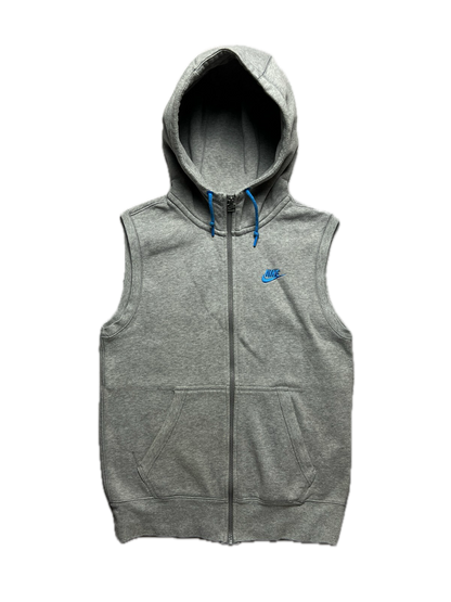 Vintage 90s Nike Hoodie Vest Zip up Running Jogging Exercise