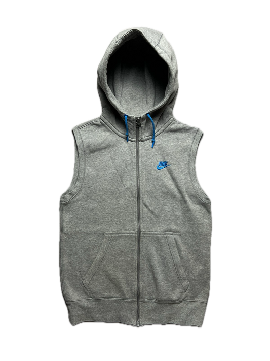 Vintage 90s Nike Hoodie Vest Zip up Running Jogging Exercise