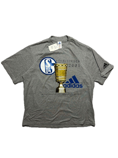 Adidas Schalke 04 Pokalsieger Cup Sieger Vintage T-shirt 00s