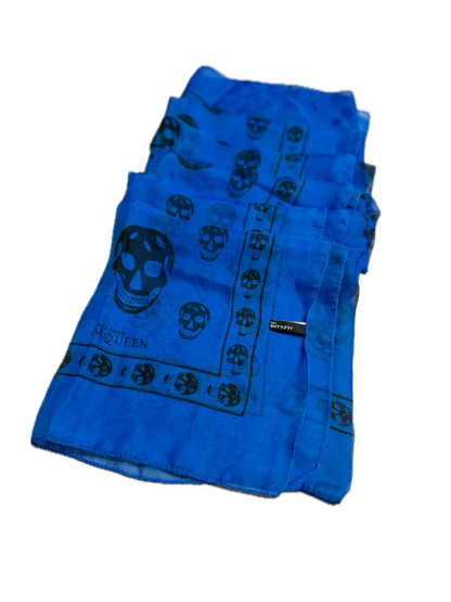 Alexander McQueen Bandana Scarf Skull Full Print y2k Lux 00s