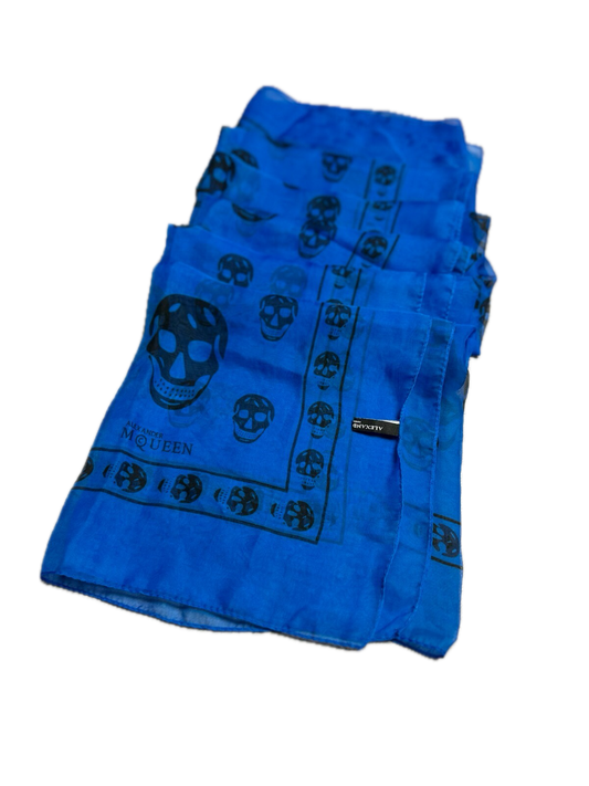 Alexander McQueen Bandana Scarf Skull Full Print y2k Lux 00s