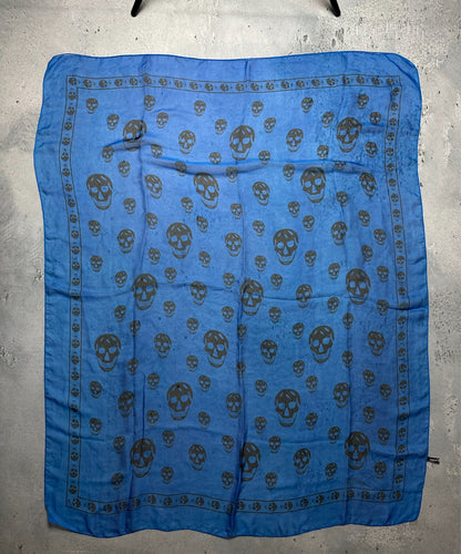 Alexander McQueen Bandana Scarf Skull Full Print y2k Lux 00s
