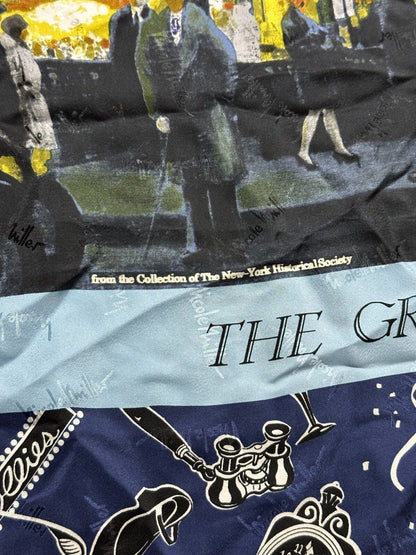 Nicole Miller 1998 Silk Scarf Times Square New York 90s Hype