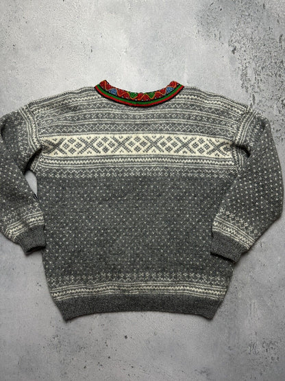 Norwegian wool Dale Garn Pure New Wool Cardigan Knit Vintage