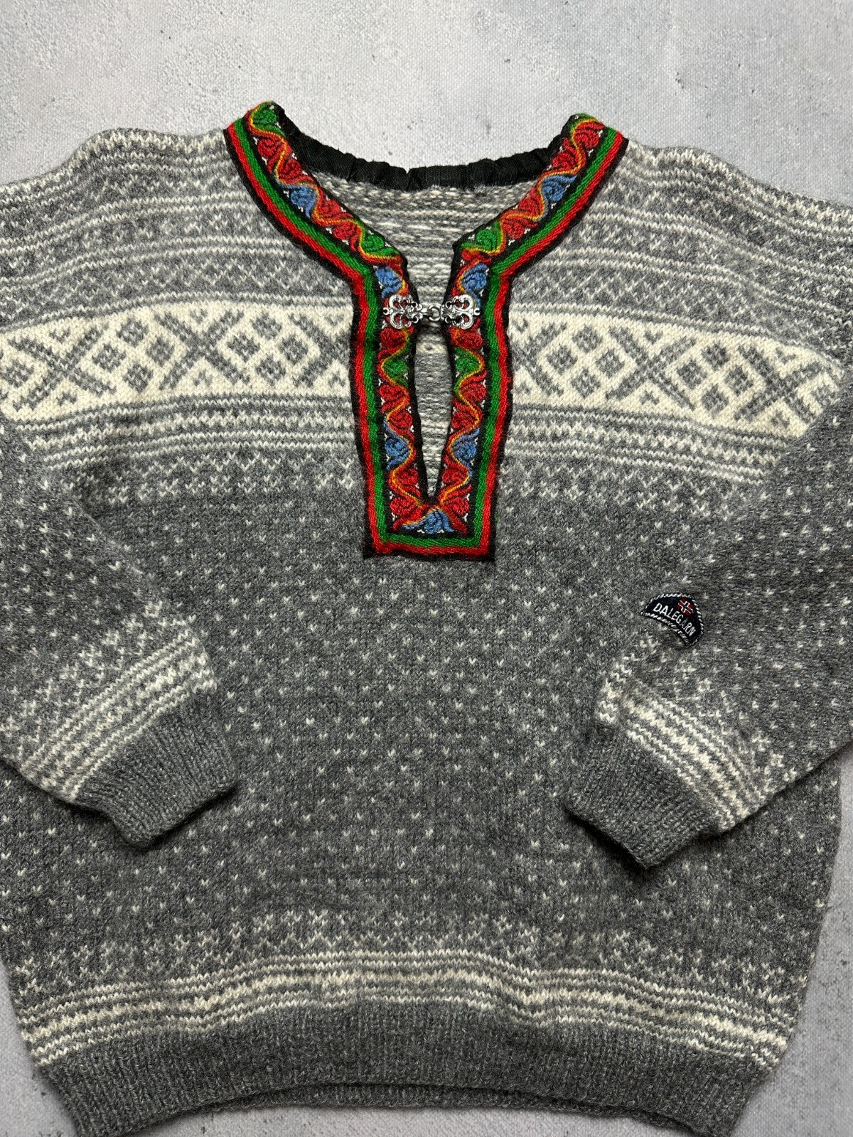 Norwegian wool Dale Garn Pure New Wool Cardigan Knit Vintage