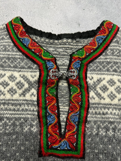 Norwegian wool Dale Garn Pure New Wool Cardigan Knit Vintage