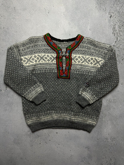 Norwegian wool Dale Garn Pure New Wool Cardigan Knit Vintage