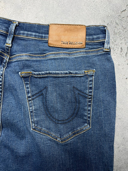 Vintage True Religion Studded Highrise Halle Denim Jeans y2k