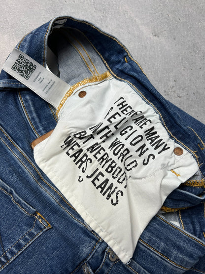 Vintage True Religion Studded Highrise Halle Denim Jeans y2k