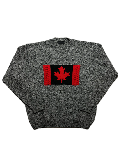 1990’s Vintage Carlo Colucci Canada Flag Wool Knit Sweater coogi style
