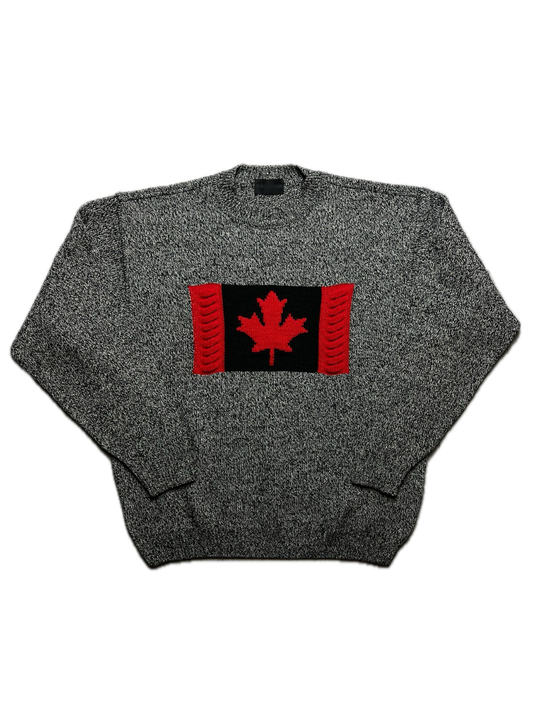 1990’s Vintage Carlo Colucci Canada Flag Wool Knit Sweater coogi style
