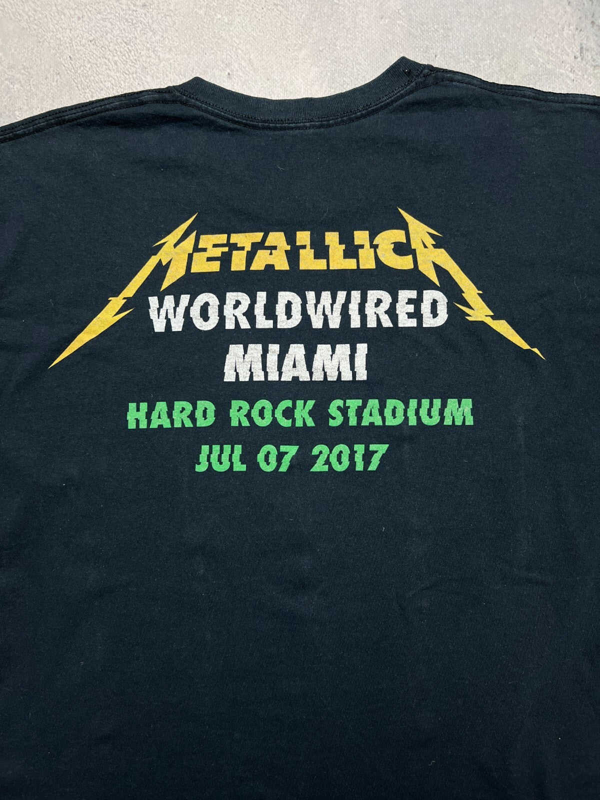 Metallica World Wired Band Graphic Tour Hard Rock Stadium