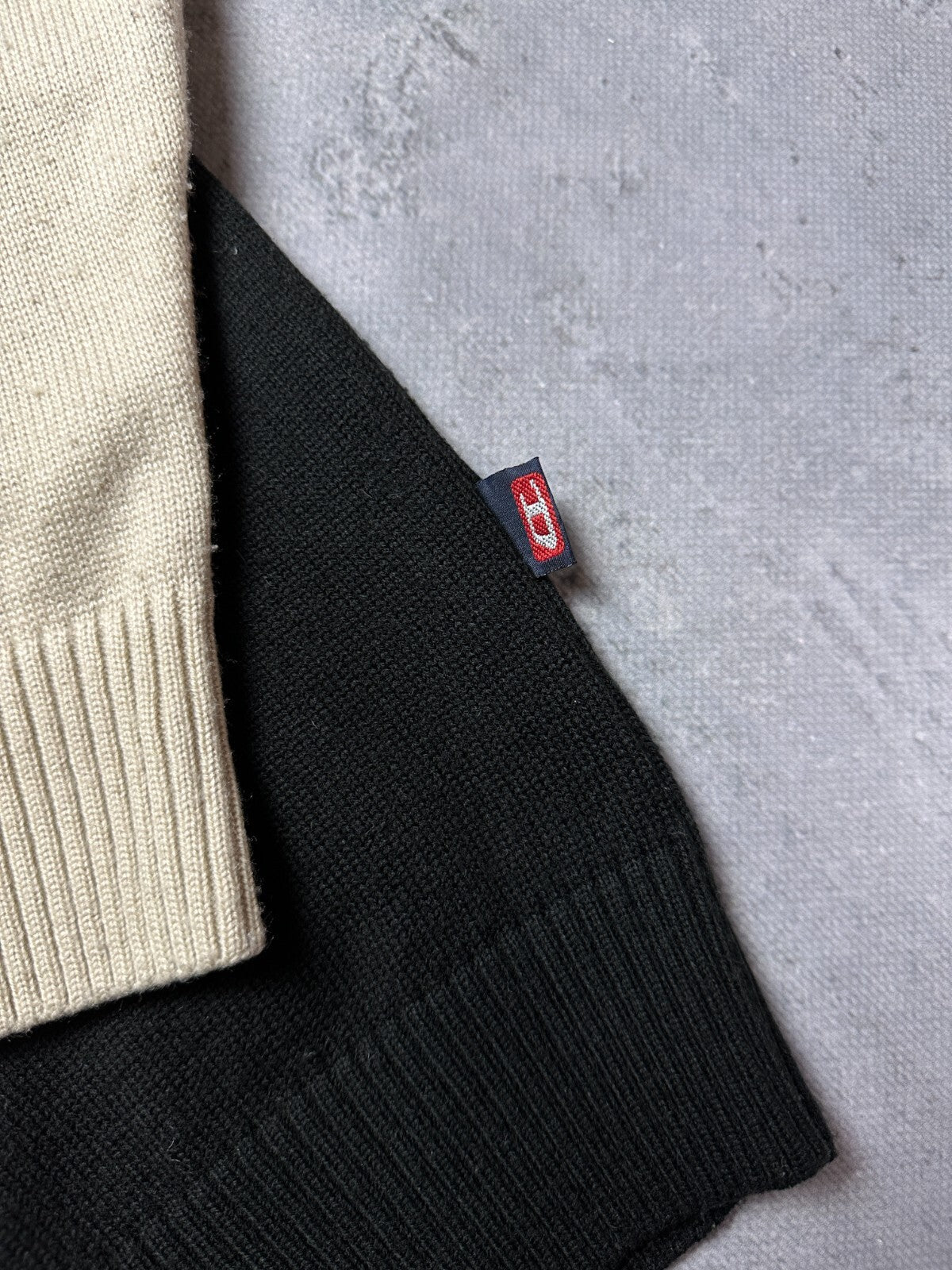 Diesel Vintage Distressed Knitwear Wool Half-Zip Sweater 90s