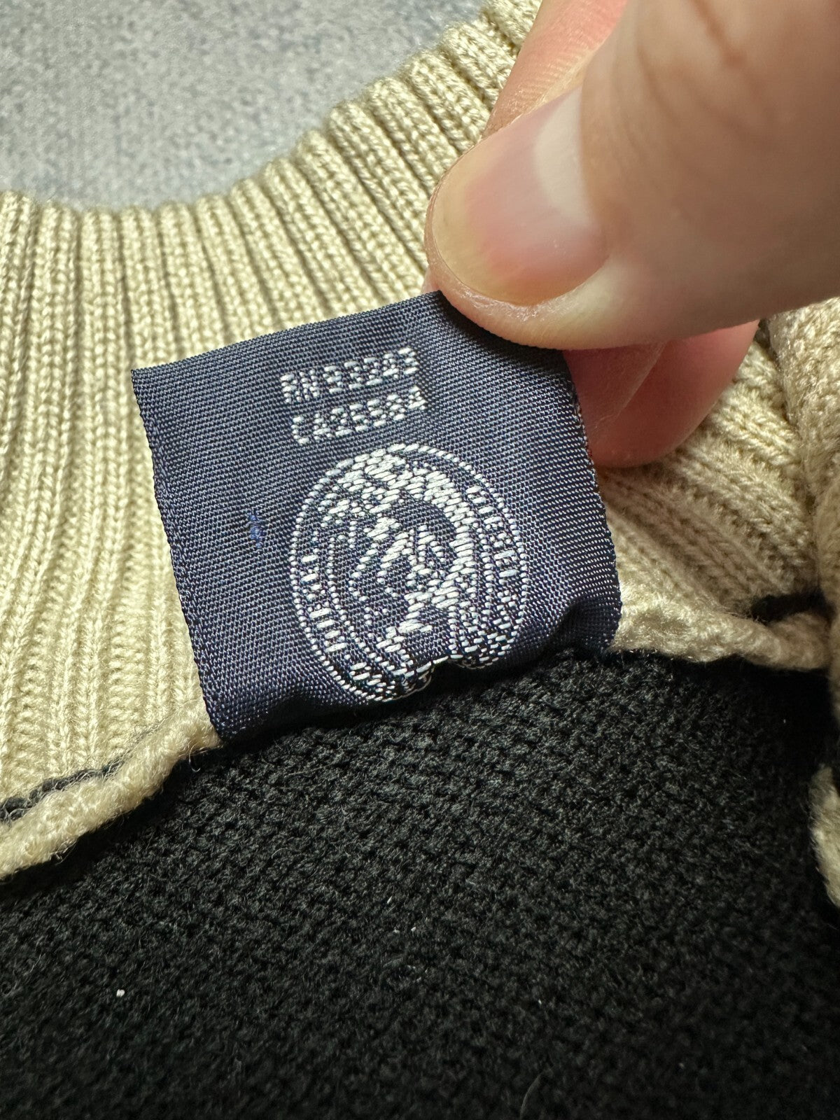 Diesel Vintage Distressed Knitwear Wool Half-Zip Sweater 90s