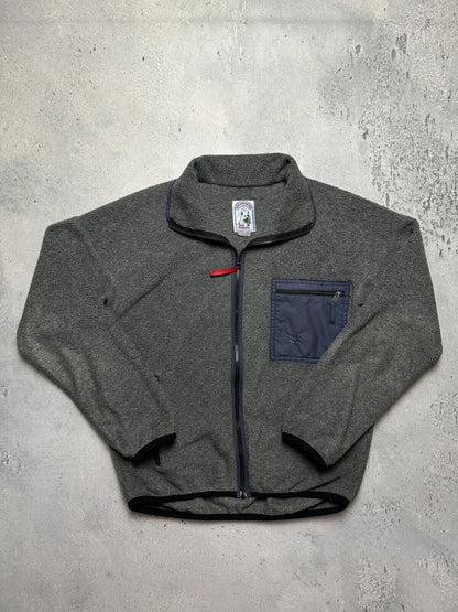 Rare Half Zip Full Zip-Up Jack Wolfskin Polartec Ski Fleece Winter Jacket