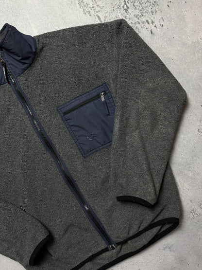 Rare Half Zip Full Zip-Up Jack Wolfskin Polartec Ski Fleece Winter Jacket