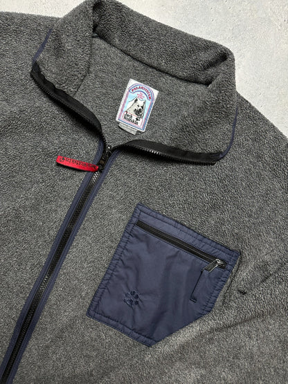 Rare Half Zip Full Zip-Up Jack Wolfskin Polartec Ski Fleece Winter Jacket