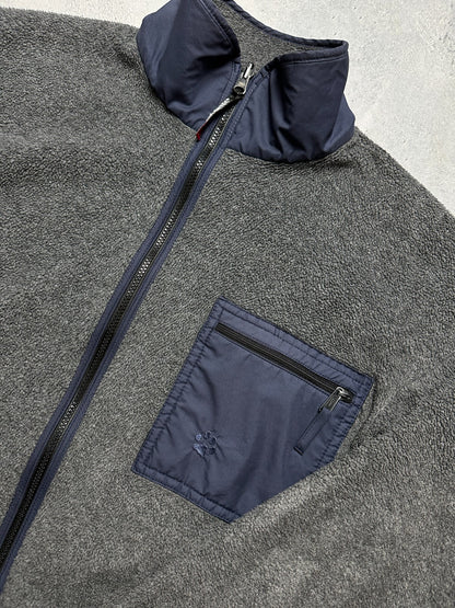 Rare Half Zip Full Zip-Up Jack Wolfskin Polartec Ski Fleece Winter Jacket