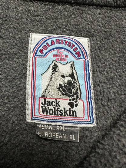 Rare Half Zip Full Zip-Up Jack Wolfskin Polartec Ski Fleece Winter Jacket