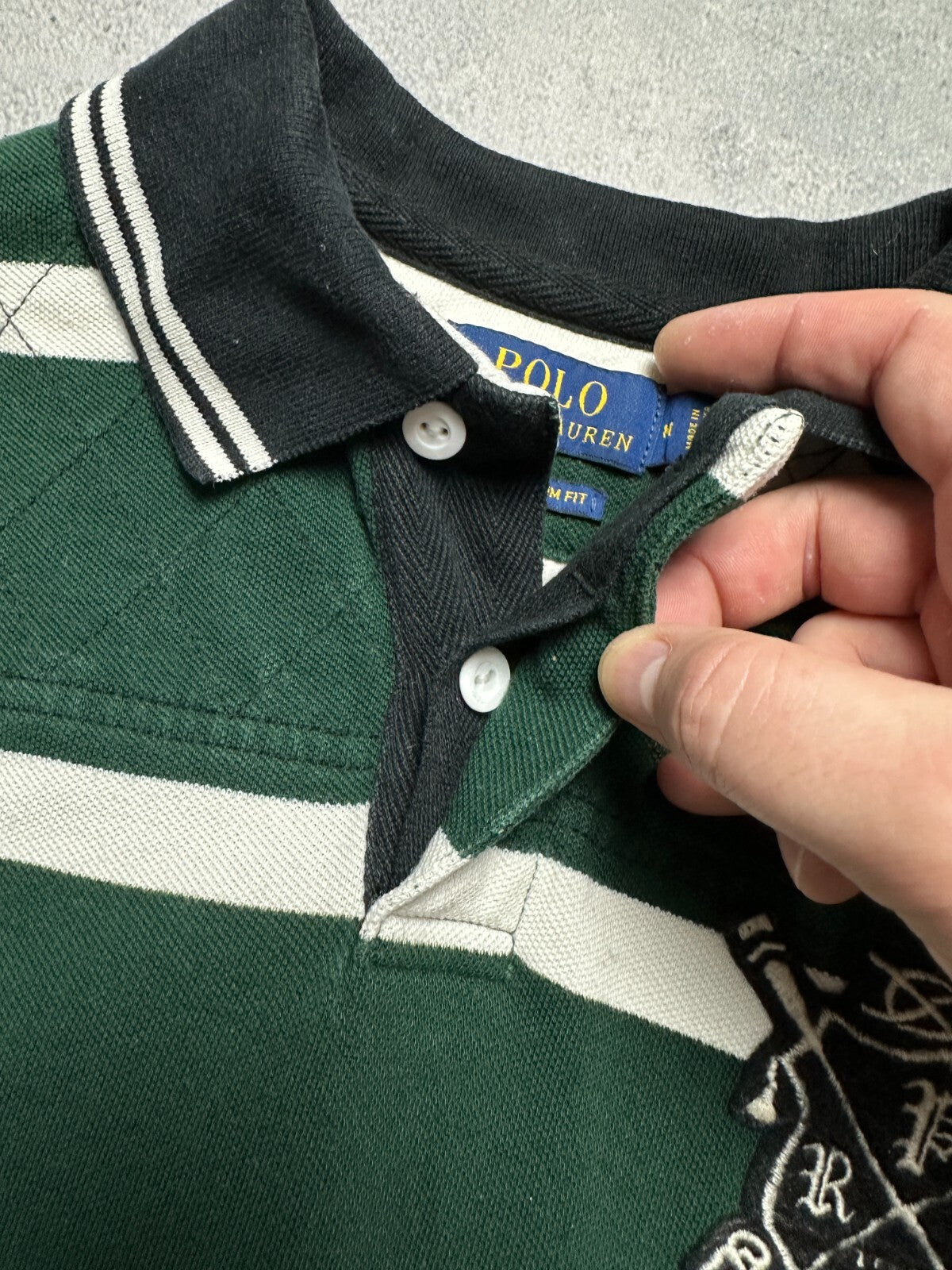 Vintage Polo Ralph Lauren Striped Rowing Club 39 USA Rare 00